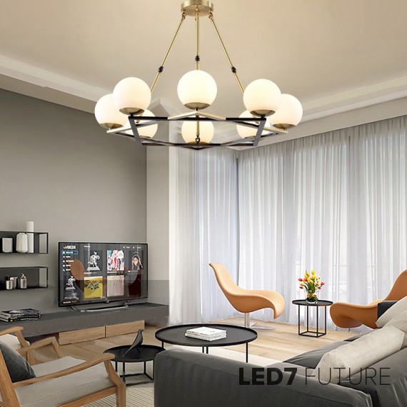 Loft Industry Modern - Cross Triangle Chandelier